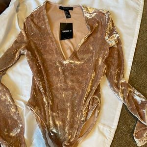 Velvet bodysuit